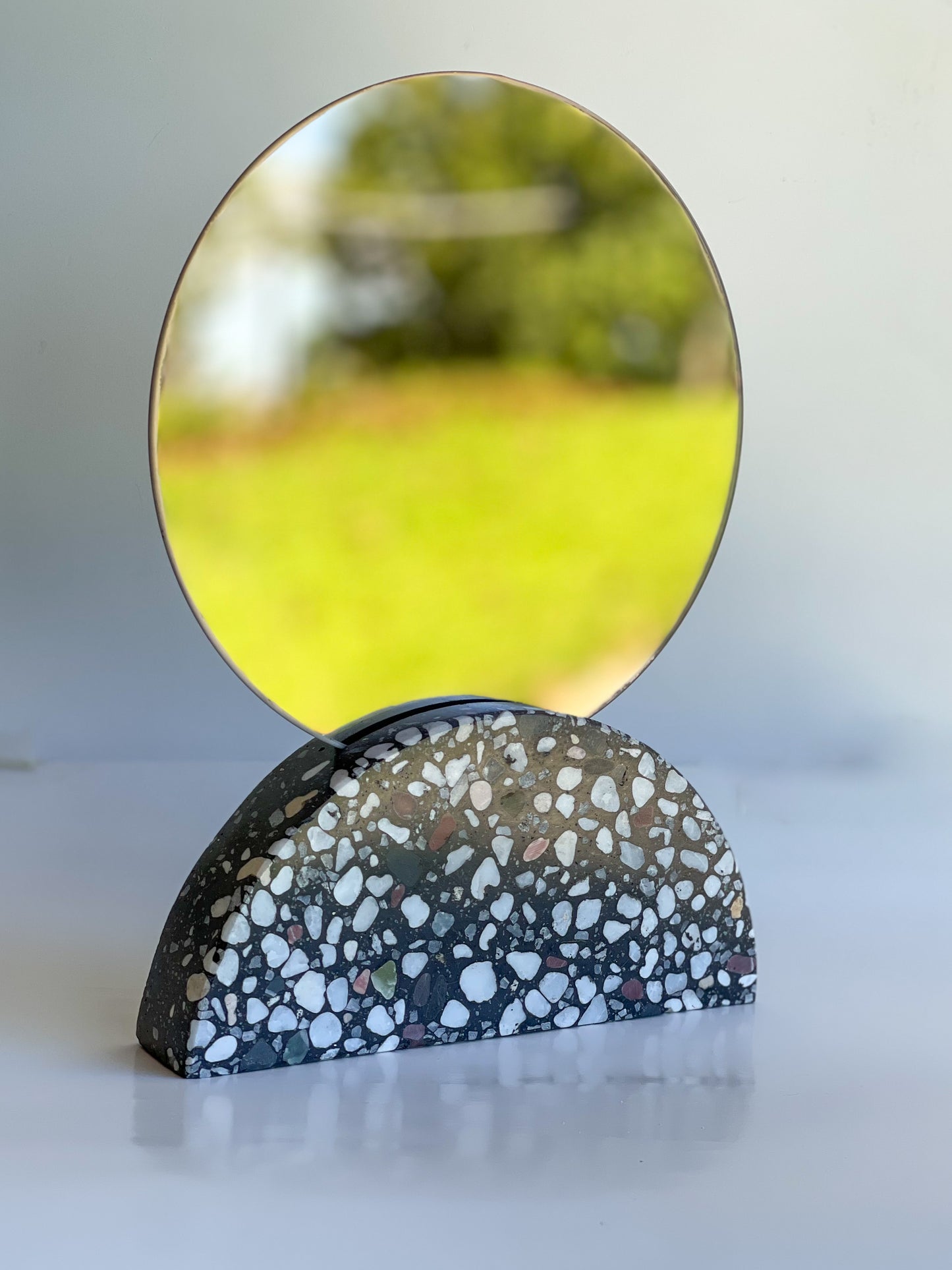 Halfmoon Tabletop Mirror