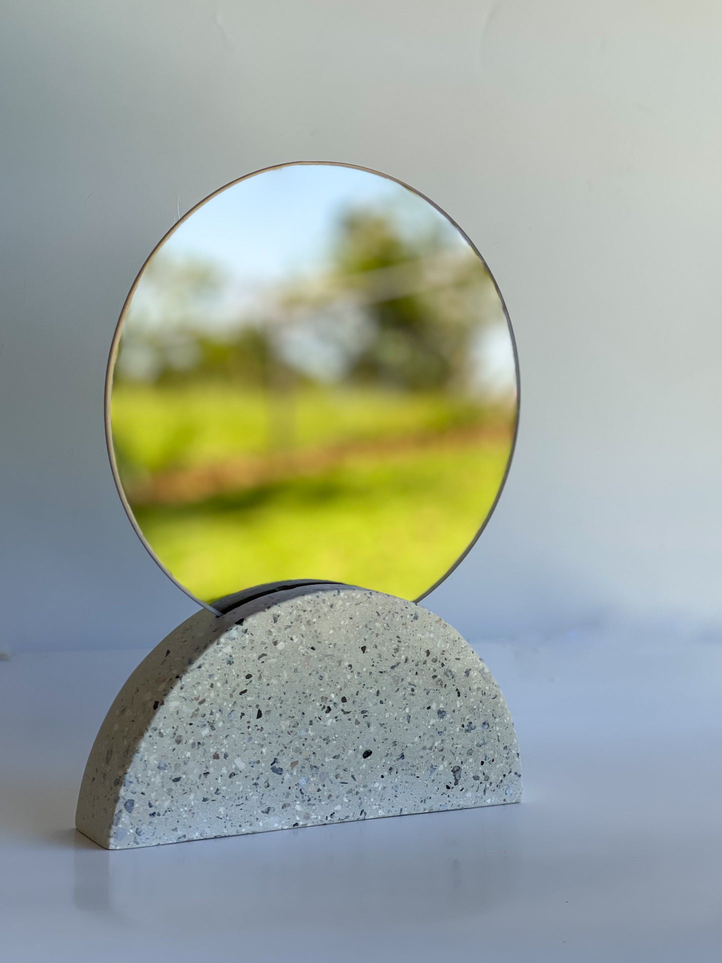 Halfmoon Tabletop Mirror