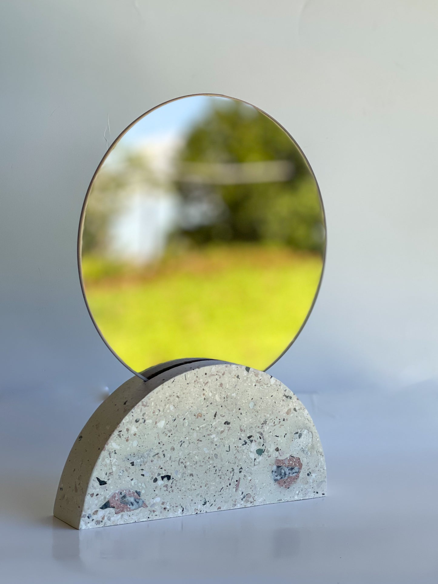 Halfmoon Tabletop Mirror